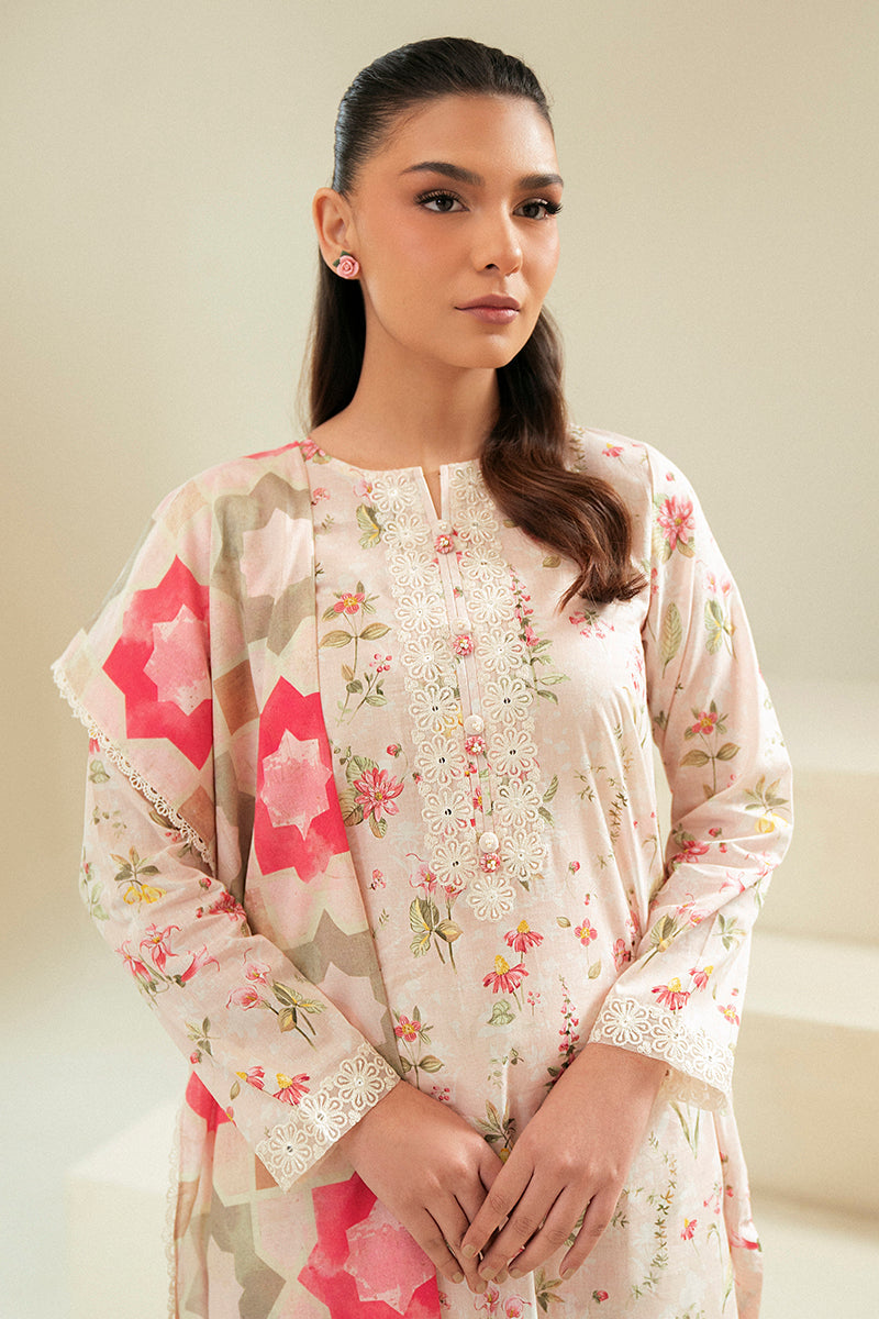 Cross Stitch | Daily Lawn 24 | CRYSTAL AURA-3 PIECE LAWN SUIT by Cross Stitch - House of Maryam