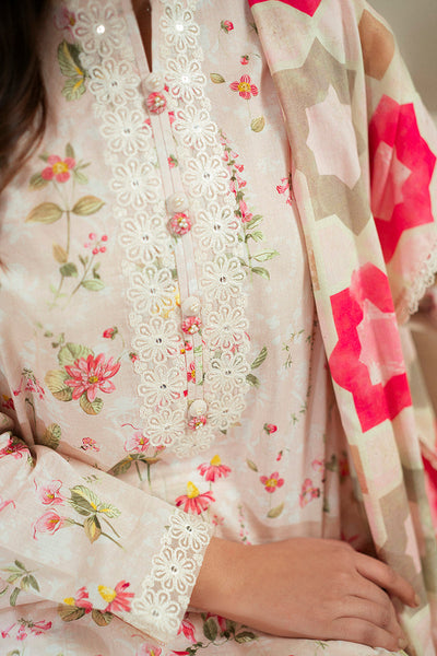 Cross Stitch | Daily Lawn 24 | CRYSTAL AURA-3 PIECE LAWN SUIT -  Cross Stitch Casuals - Original Designer Dress - House of Maryam