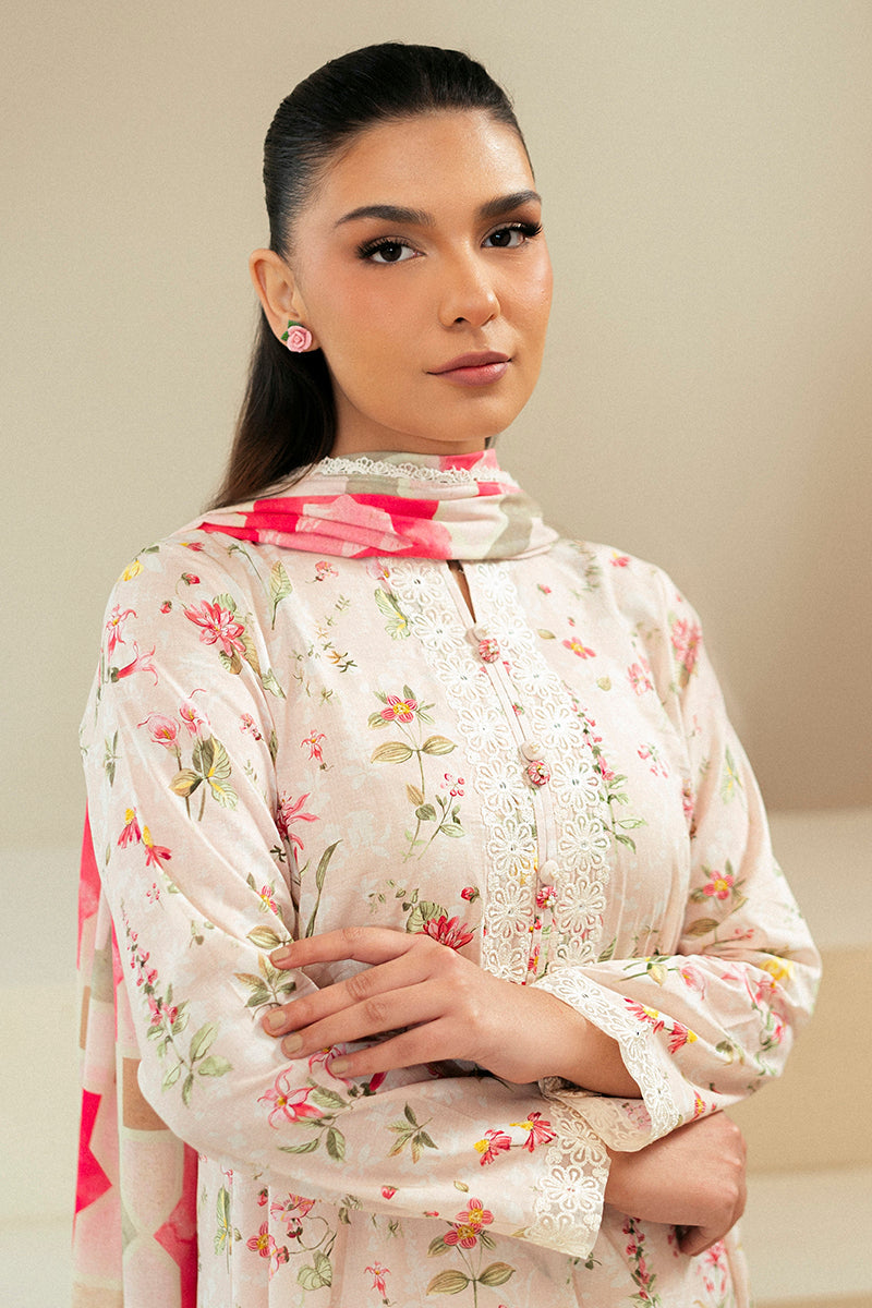 Cross Stitch | Daily Lawn 24 | CRYSTAL AURA-3 PIECE LAWN SUIT -  Cross Stitch Casuals - Original Designer Dress - House of Maryam