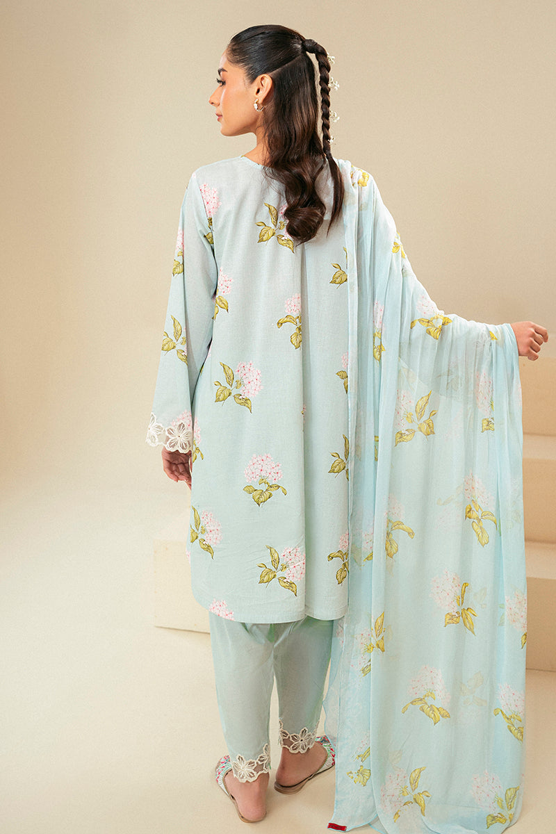 Cross Stitch | Daily Lawn 24 | DIM GRAY-3 PIECE LAWN SUIT -  Cross Stitch Casuals - Original Designer Dress - House of Maryam