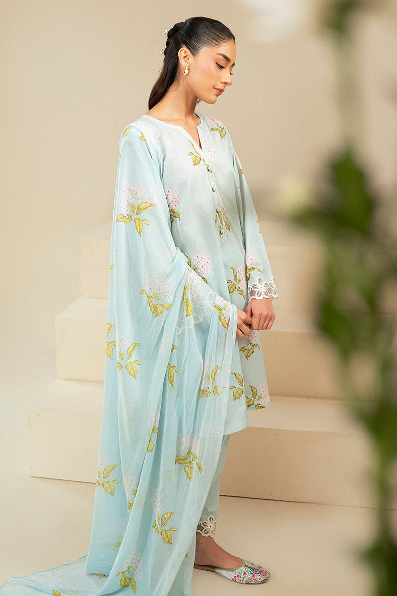 Cross Stitch | Daily Lawn 24 | DIM GRAY-3 PIECE LAWN SUIT -  Cross Stitch Casuals - Original Designer Dress - House of Maryam