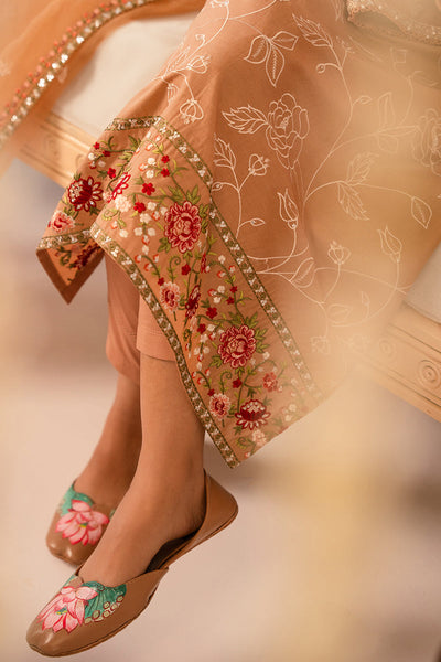 Cross Stitch | Mahiri Embroidered Collection 24 | RUSTIC BROWN -  Cross Stitch Luxury - Original Designer Dress - House of Maryam