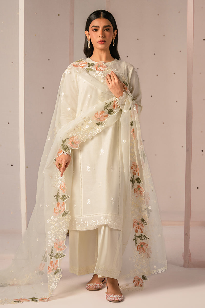 Cross Stitch | Mahiri Embroidered Collection 24 | MINTY MIST -  Cross Stitch Luxury - Original Designer Dress - House of Maryam