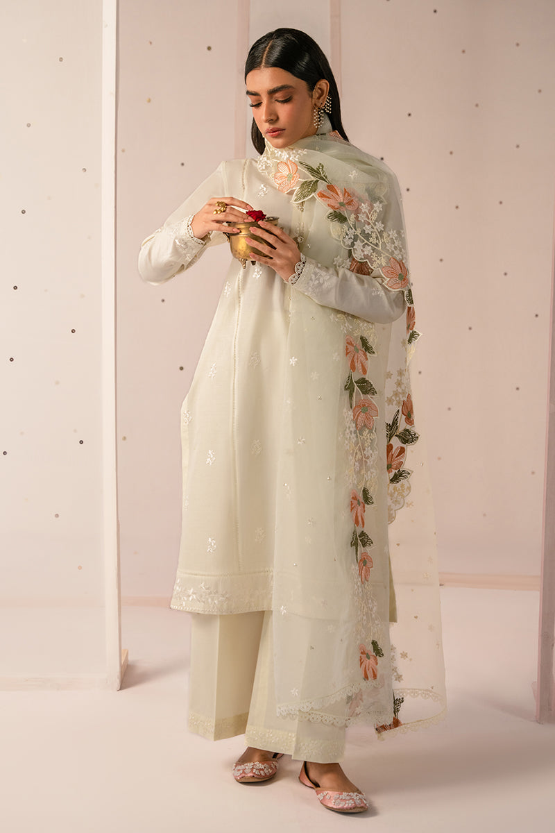 Cross Stitch | Mahiri Embroidered Collection 24 | MINTY MIST -  Cross Stitch Luxury - Original Designer Dress - House of Maryam