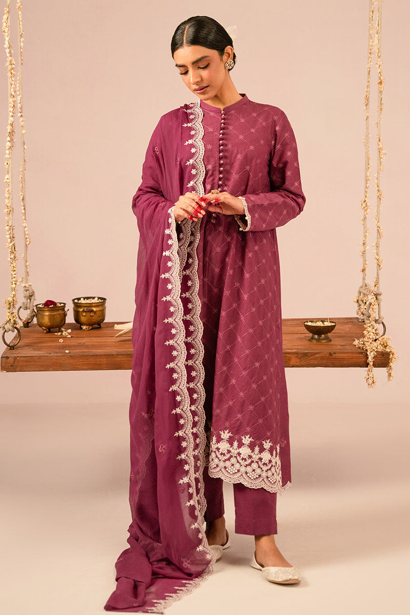 Cross Stitch | Mahiri Embroidered Collection 24 | VIOLET QUARTZ -  Cross Stitch Luxury - Original Designer Dress - House of Maryam