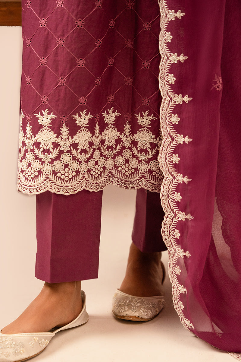 Cross Stitch | Mahiri Embroidered Collection 24 | VIOLET QUARTZ -  Cross Stitch Luxury - Original Designer Dress - House of Maryam