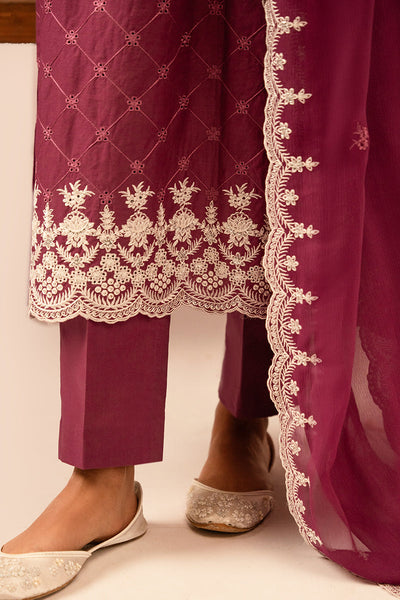 Cross Stitch | Mahiri Embroidered Collection 24 | VIOLET QUARTZ -  Cross Stitch Luxury - Original Designer Dress - House of Maryam