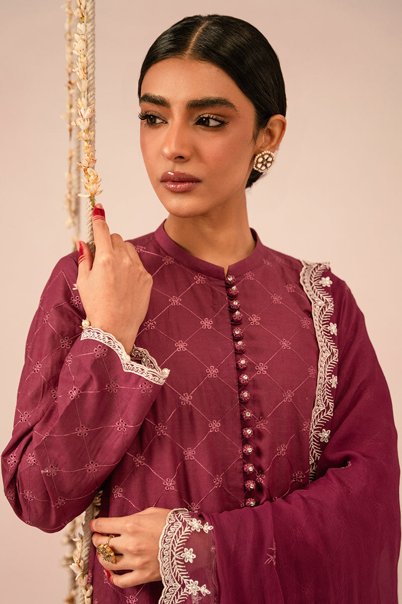 Cross Stitch | Mahiri Embroidered Collection 24 | VIOLET QUARTZ -  Cross Stitch Luxury - Original Designer Dress - House of Maryam
