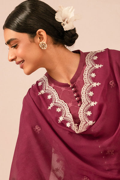 Cross Stitch | Mahiri Embroidered Collection 24 | VIOLET QUARTZ -  Cross Stitch Luxury - Original Designer Dress - House of Maryam