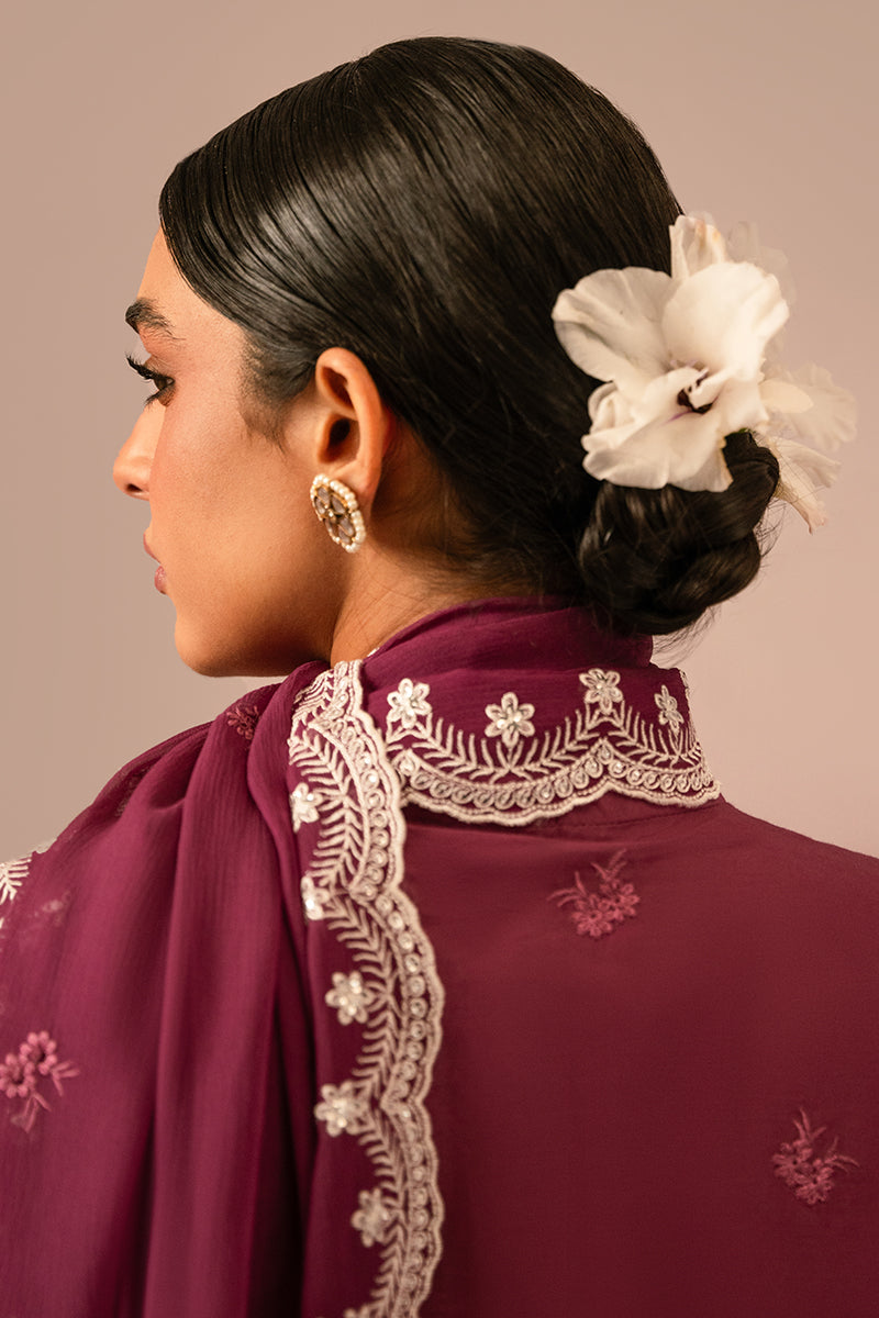 Cross Stitch | Mahiri Embroidered Collection 24 | VIOLET QUARTZ -  Cross Stitch Luxury - Original Designer Dress - House of Maryam