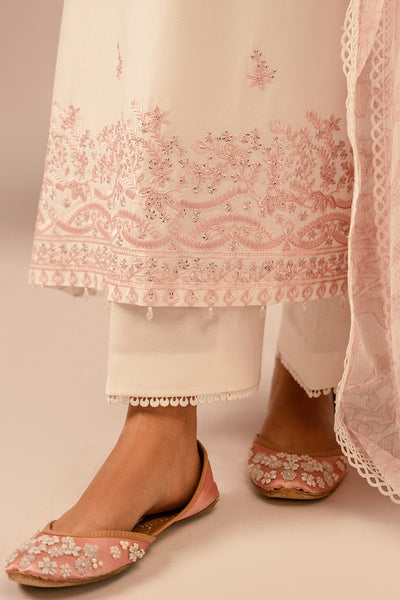 Cross Stitch | Mahiri Embroidered Collection 24 | Ivory Cream -  Cross Stitch Luxury - Original Designer Dress - House of Maryam