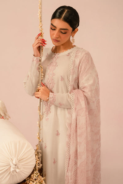 Cross Stitch | Mahiri Embroidered Collection 24 | Ivory Cream -  Cross Stitch Luxury - Original Designer Dress - House of Maryam