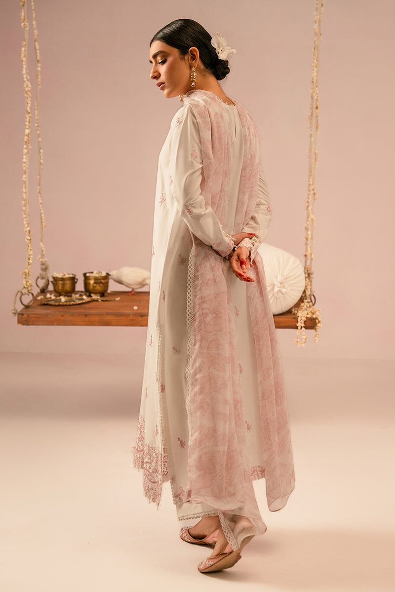 Cross Stitch | Mahiri Embroidered Collection 24 | Ivory Cream -  Cross Stitch Luxury - Original Designer Dress - House of Maryam