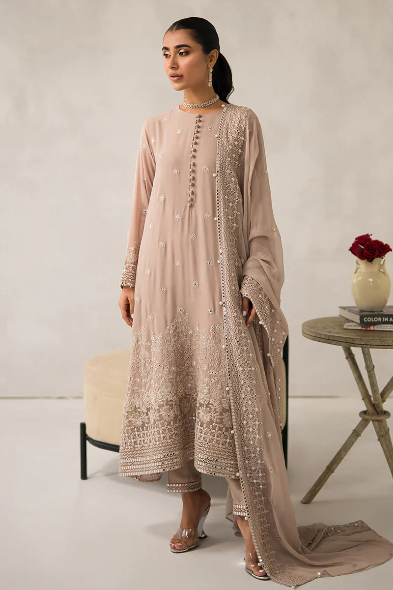 Cross Stitch | Luxe Atelier 24 | Maple Brown -  Cross Stitch Luxury - Original Designer Dress - House of Maryam
