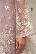 Cross Stitch | Luxe Atelier 24 | Mauve Somber by Designer Cross Stitch - House of Maryam - Pakistani Designer Ethnic Wear in {{ shop.shopifyCountryName }}