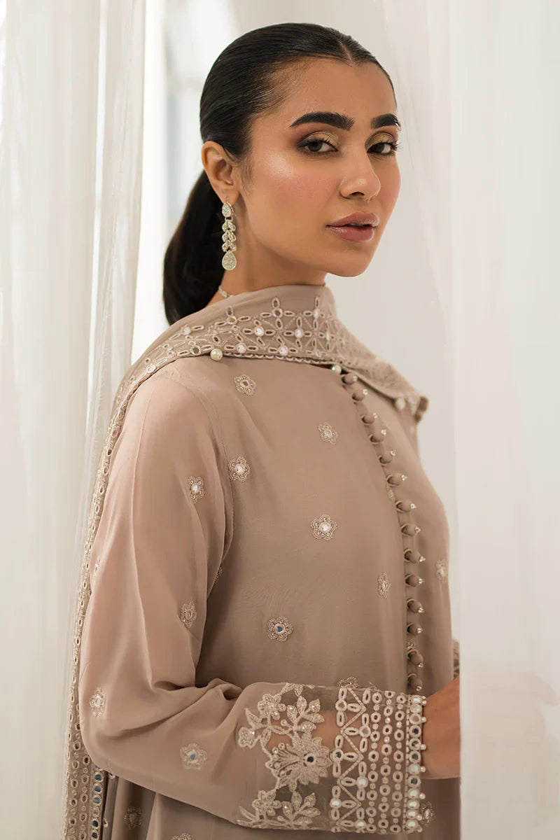 Cross Stitch | Luxe Atelier 24 | Maple Brown -  Cross Stitch Luxury - Original Designer Dress - House of Maryam