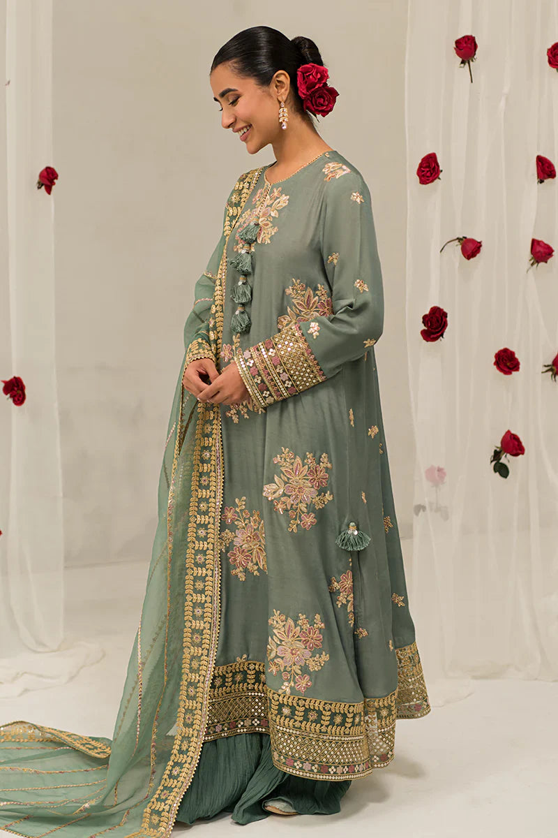 Cross Stitch | Luxe Atelier 24 | Garland Sage -  Cross Stitch Luxury - Original Designer Dress - House of Maryam