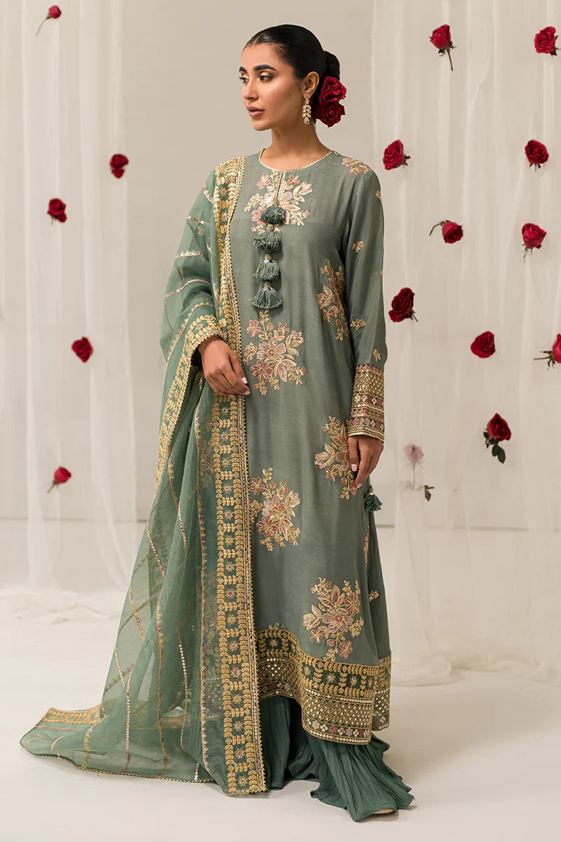 Cross Stitch | Luxe Atelier 24 | Garland Sage -  Cross Stitch Luxury - Original Designer Dress - House of Maryam