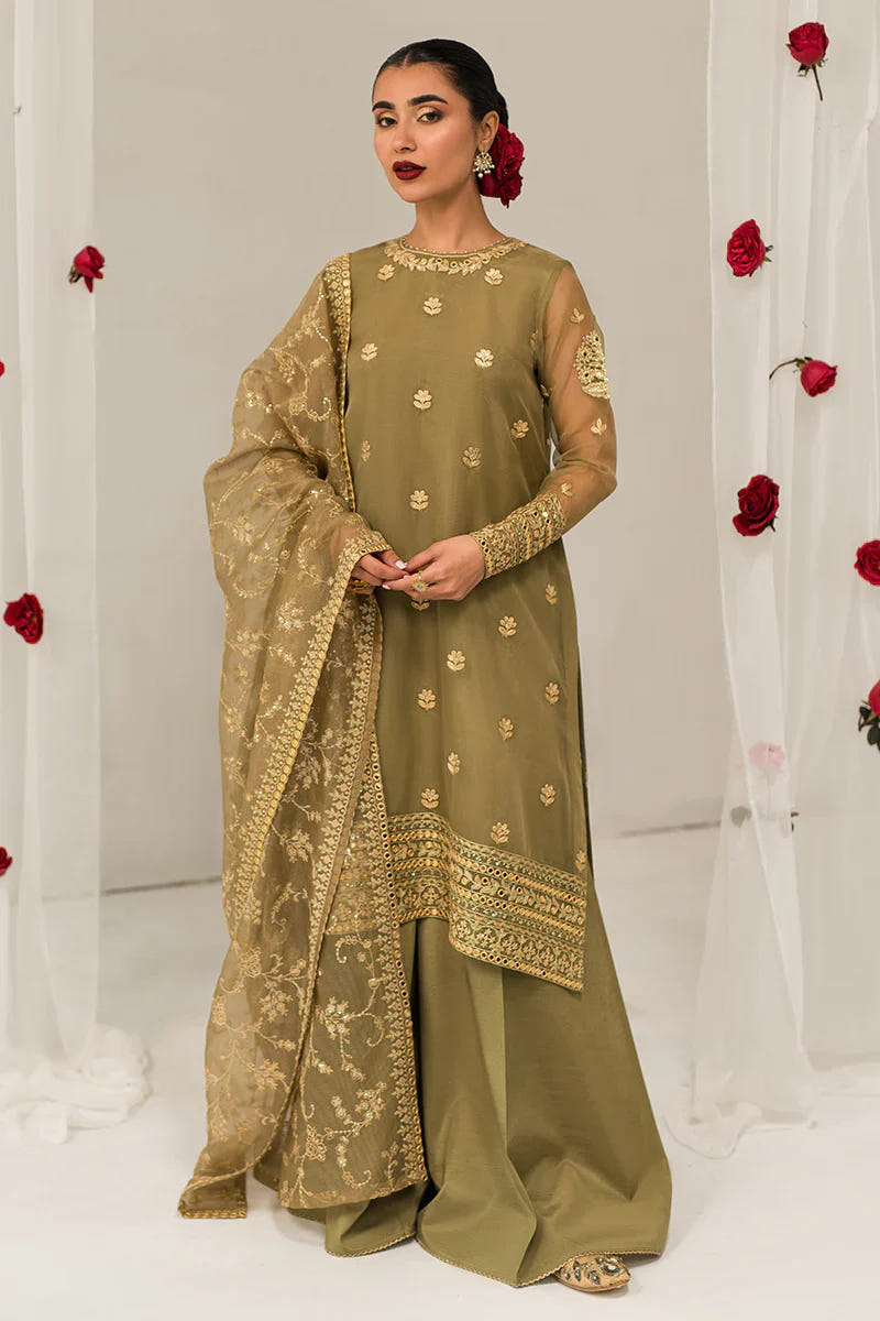 Cross Stitch | Luxe Atelier 24 | Olive Gleam -  Cross Stitch Luxury - Original Designer Dress - House of Maryam