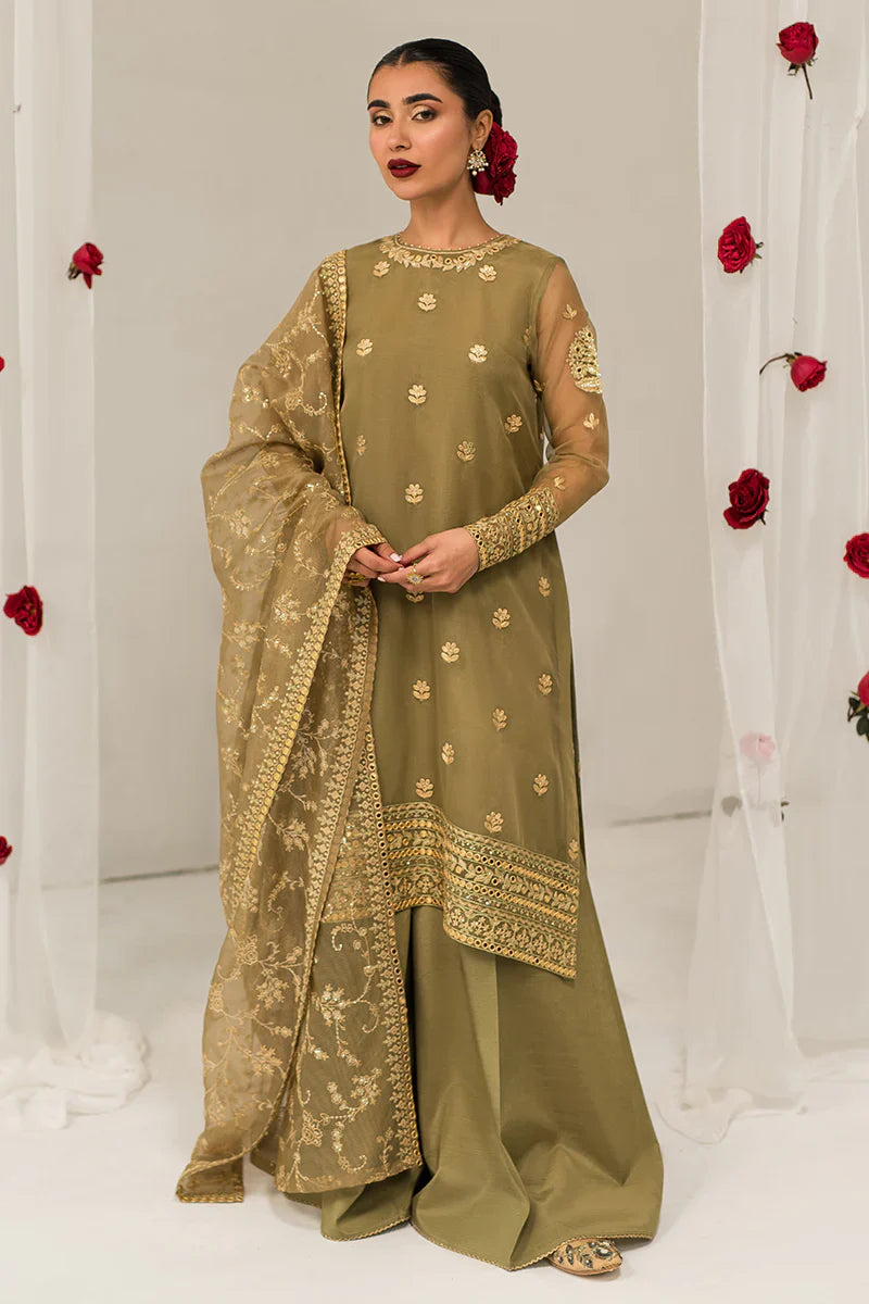 Cross Stitch | Luxe Atelier 24 | Olive Gleam -  Cross Stitch Luxury - Original Designer Dress - House of Maryam