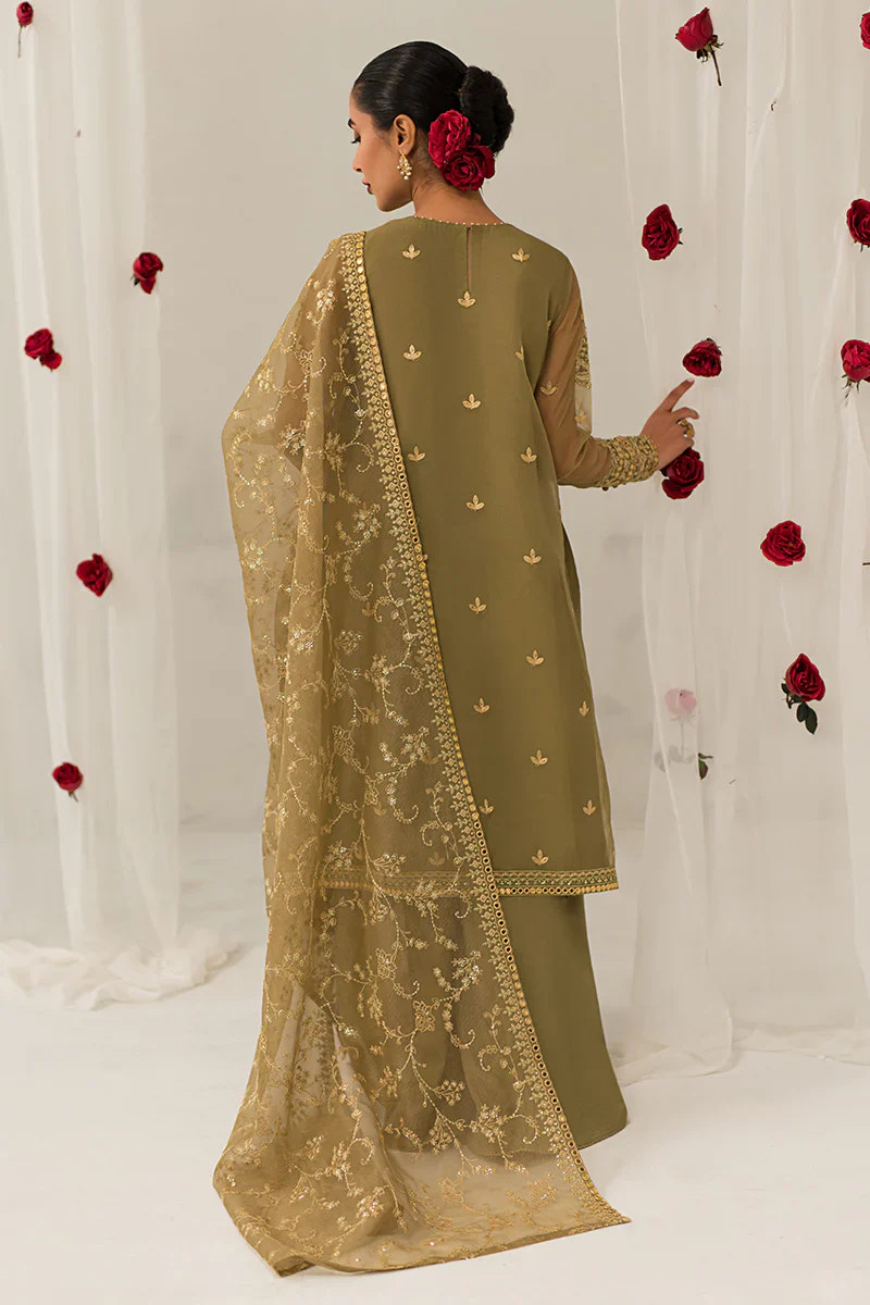 Cross Stitch | Luxe Atelier 24 | Olive Gleam -  Cross Stitch Luxury - Original Designer Dress - House of Maryam