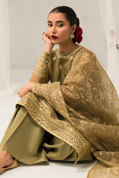 Cross Stitch | Luxe Atelier 24 | Olive Gleam -  Cross Stitch Luxury - Original Designer Dress - House of Maryam