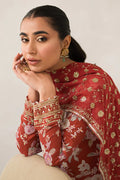 Cross Stitch | Luxe Atelier 24 | Crimson Glow by Designer Cross Stitch - House of Maryam - Pakistani Designer Ethnic Wear in {{ shop.shopifyCountryName }}