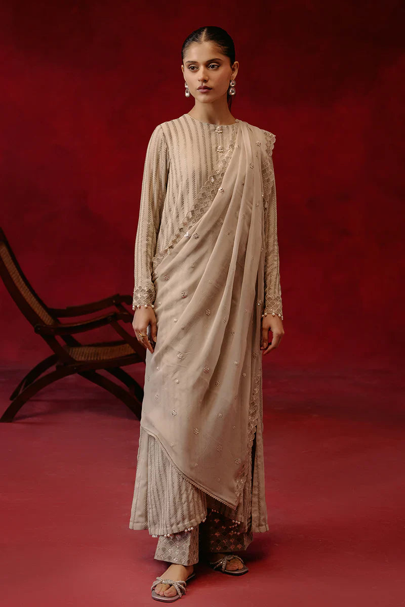 Cross Stitch | Luxe Atelier 24 | Primrose Ash -  Cross Stitch Luxury - Original Designer Dress - House of Maryam