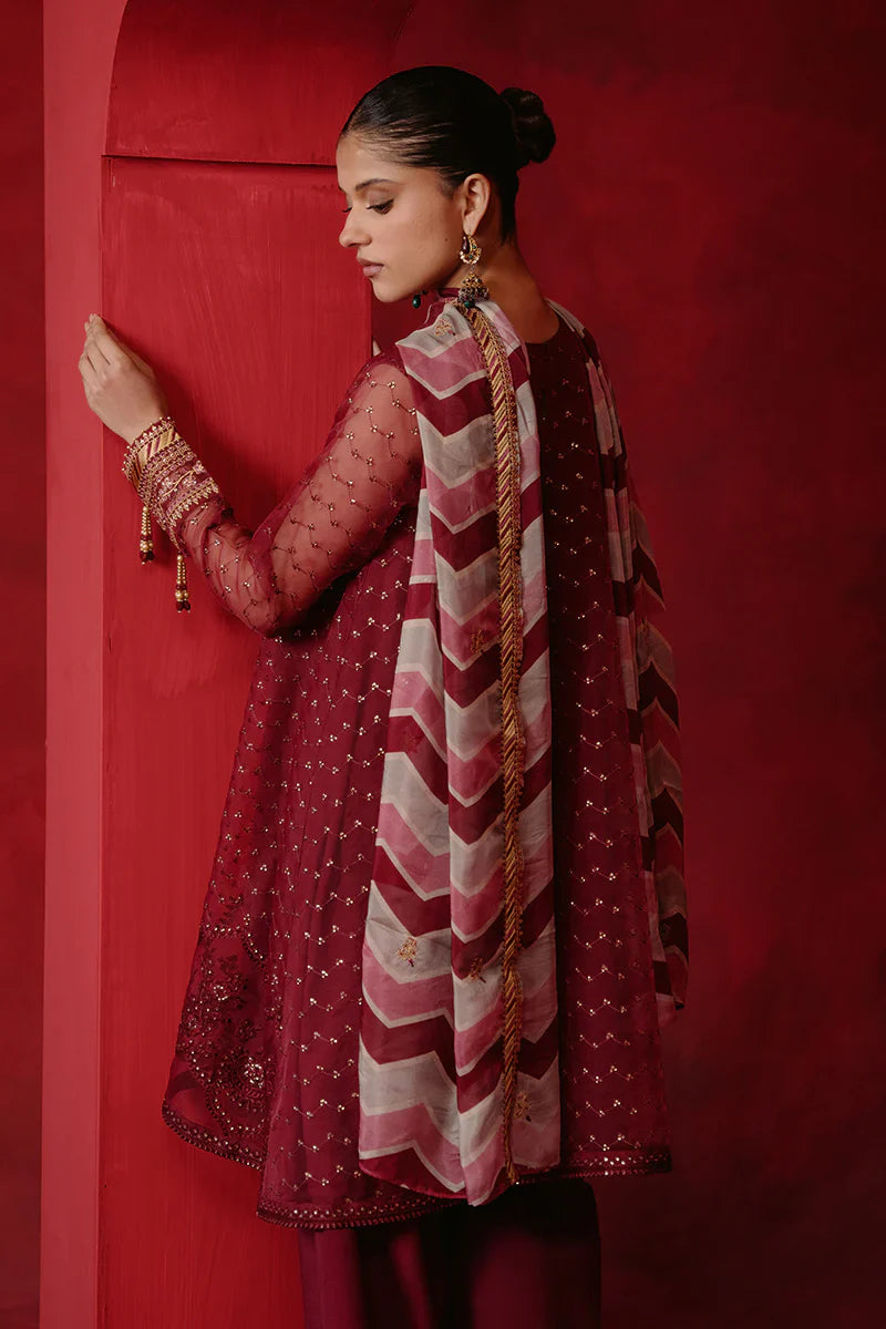 Cross Stitch | Luxe Atelier 24 | Red Ochre -  Cross Stitch Luxury - Original Designer Dress - House of Maryam