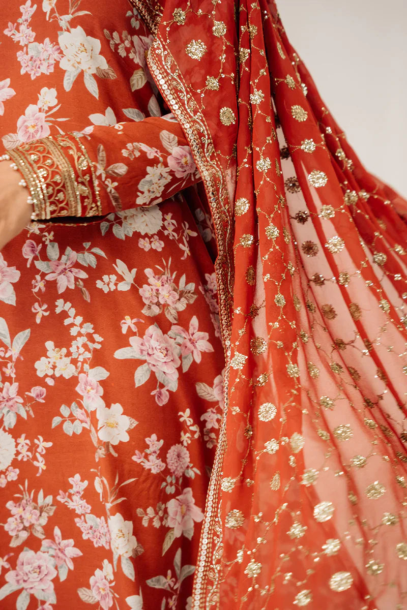 Cross Stitch | Luxe Atelier 24 | Crimson Glow by Designer Cross Stitch - House of Maryam - Pakistani Designer Ethnic Wear in {{ shop.shopifyCountryName }}