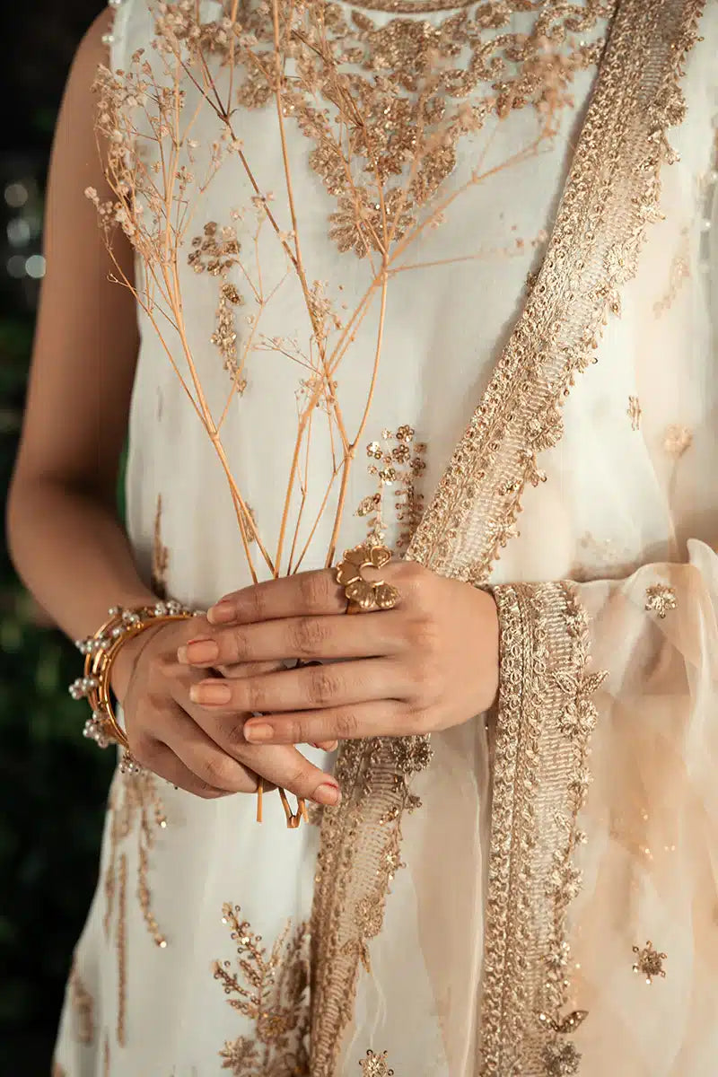 Cross Stitch | Luxe Atelier 23 | BLOOMING IRENE -  Cross Stitch Formal - Original Designer Dress - House of Maryam