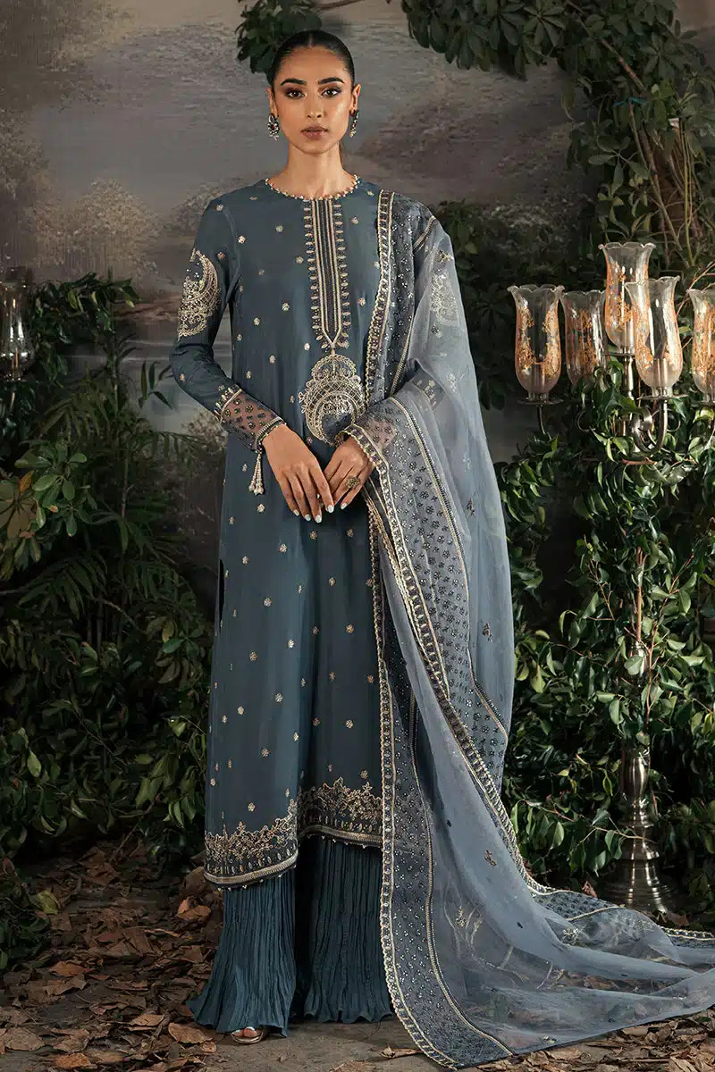 Cross Stitch | Luxe Atelier 23 | ETHNIC SUEDE -  Cross Stitch Formal - Original Designer Dress - House of Maryam