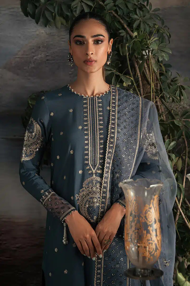 Cross Stitch | Luxe Atelier 23 | ETHNIC SUEDE -  Cross Stitch Formal - Original Designer Dress - House of Maryam
