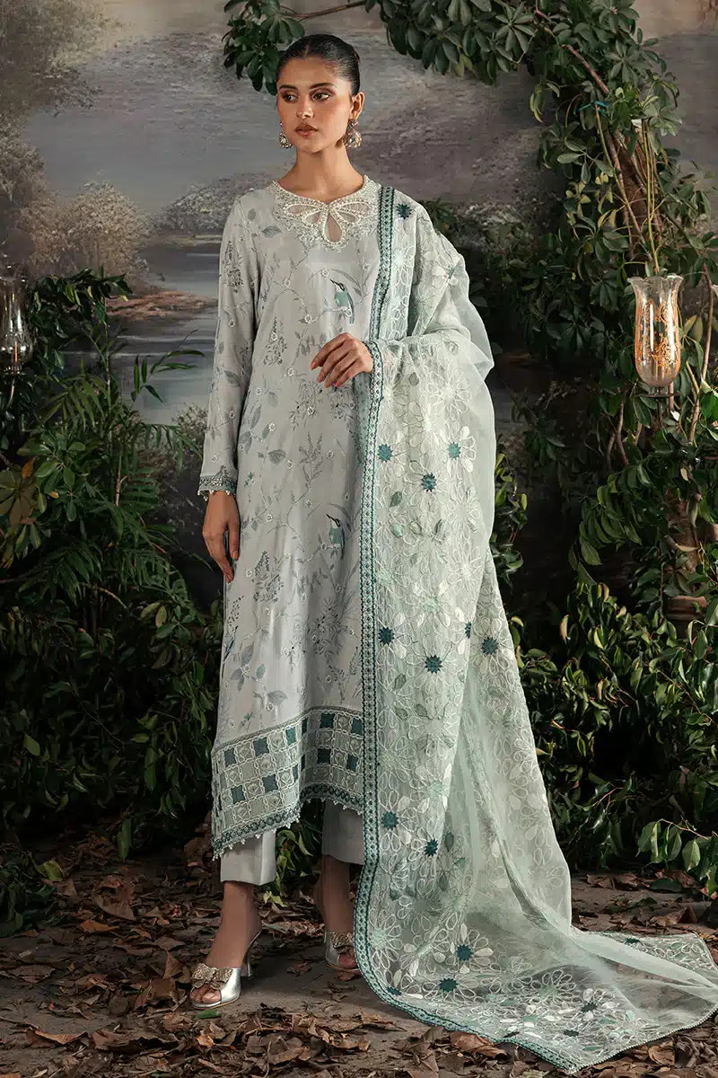 Cross Stitch | Luxe Atelier 23 | MEDALLION TEAL -  Cross Stitch Formal - Original Designer Dress - House of Maryam