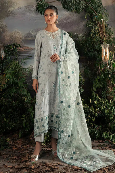 Cross Stitch | Luxe Atelier 23 | MEDALLION TEAL -  Cross Stitch Formal - Original Designer Dress - House of Maryam