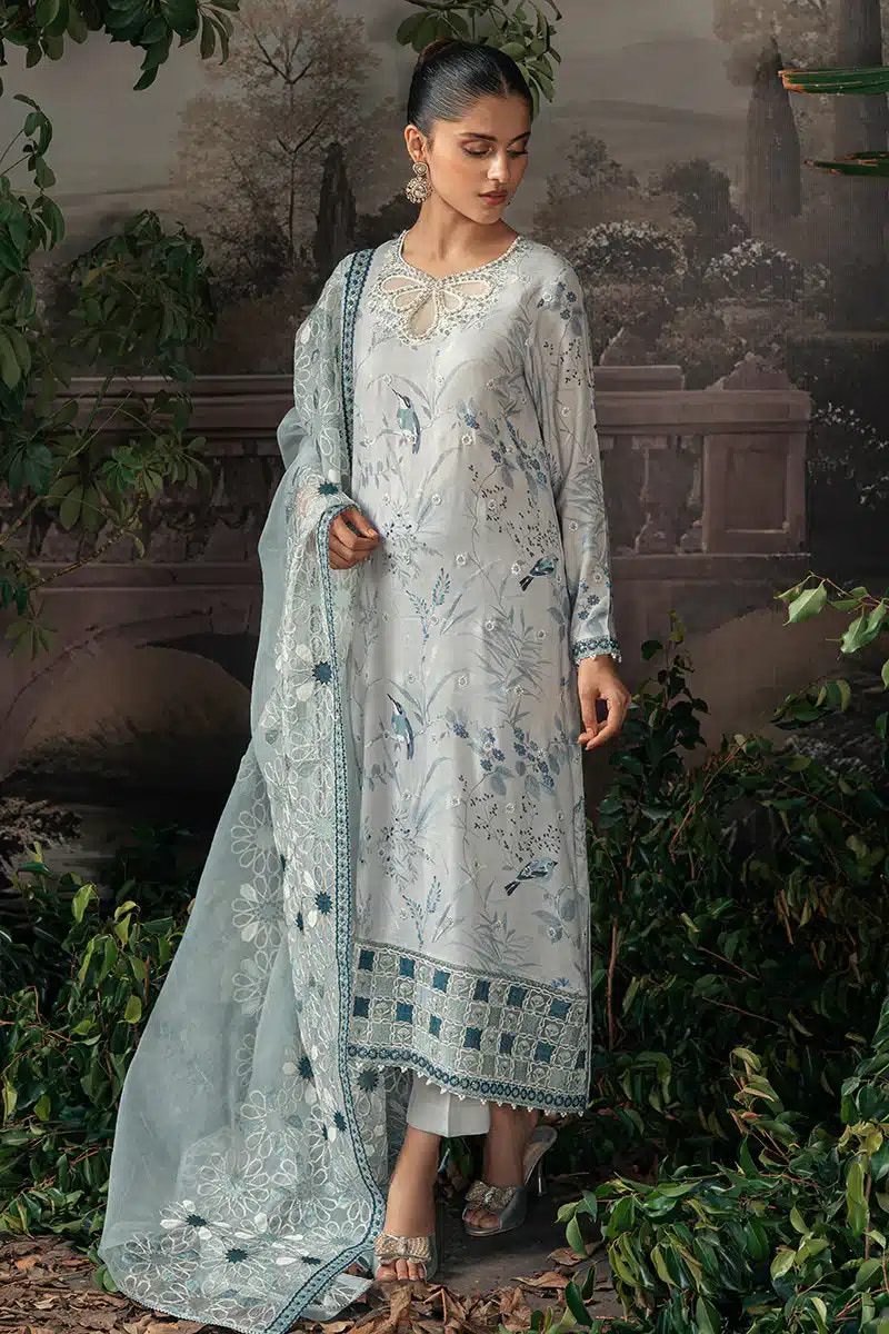 Cross Stitch | Luxe Atelier 23 | MEDALLION TEAL -  Cross Stitch Formal - Original Designer Dress - House of Maryam
