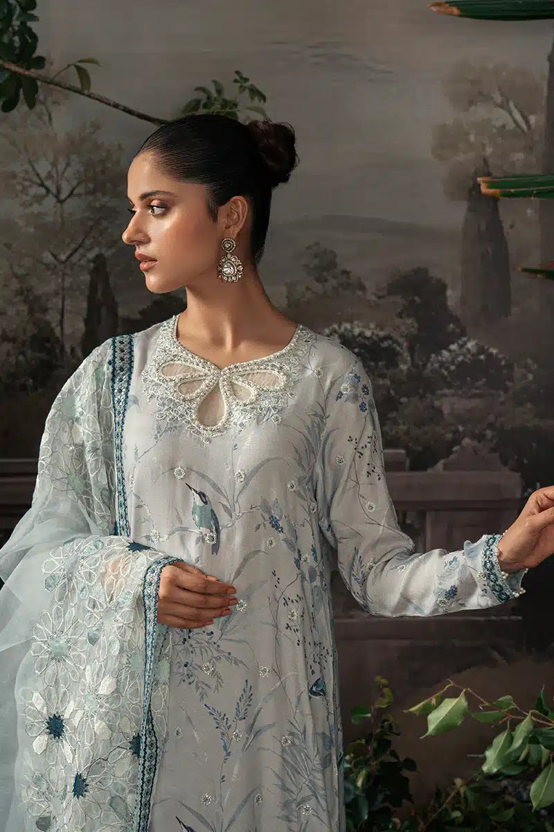 Cross Stitch | Luxe Atelier 23 | MEDALLION TEAL -  Cross Stitch Formal - Original Designer Dress - House of Maryam
