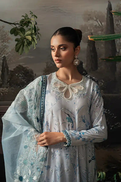 Cross Stitch | Luxe Atelier 23 | MEDALLION TEAL -  Cross Stitch Formal - Original Designer Dress - House of Maryam