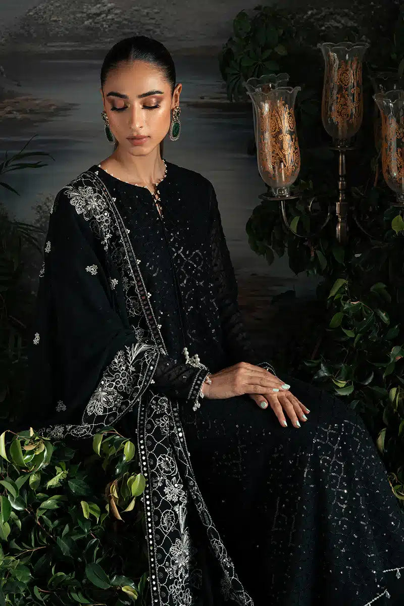 Cross Stitch | Luxe Atelier 23 | ONYX ZEST by Designer Cross Stitch - House of Maryam - Pakistani Designer Ethnic Wear in {{ shop.shopifyCountryName }}