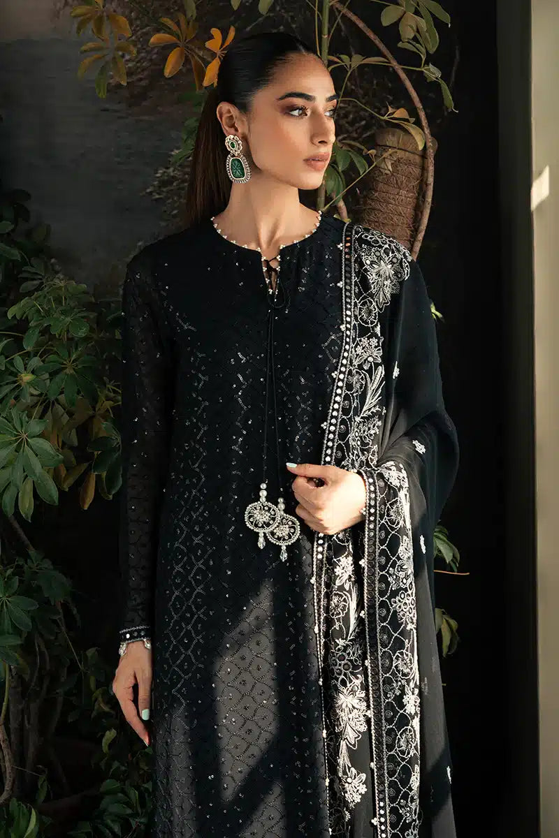 Cross Stitch | Luxe Atelier 23 | ONYX ZEST by Designer Cross Stitch - House of Maryam - Pakistani Designer Ethnic Wear in {{ shop.shopifyCountryName }}