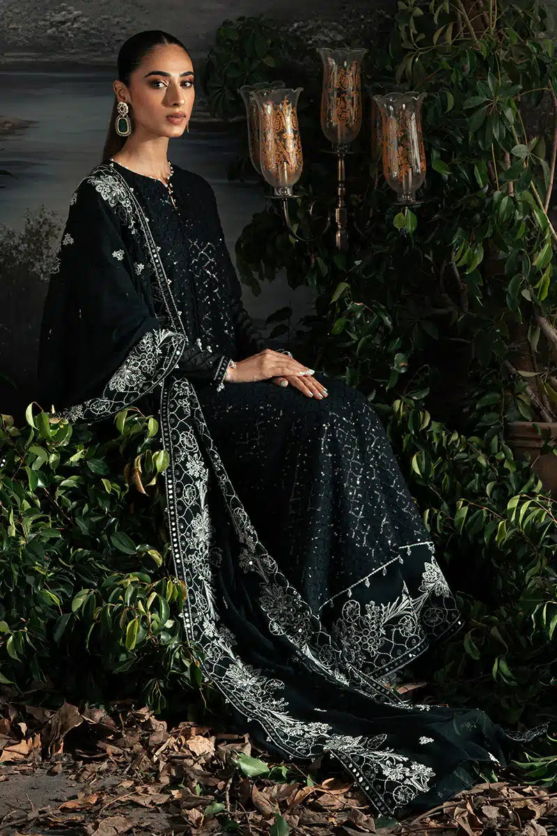 Cross Stitch | Luxe Atelier 23 | ONYX ZEST by Designer Cross Stitch - House of Maryam - Pakistani Designer Ethnic Wear in {{ shop.shopifyCountryName }}