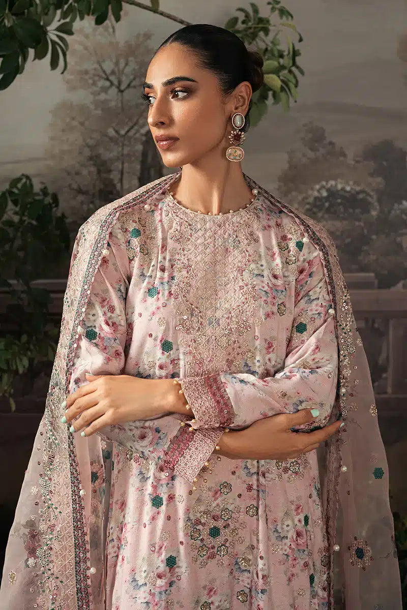 Cross Stitch | Luxe Atelier 23 | PINK CARNATION -  Cross Stitch Formal - Original Designer Dress - House of Maryam