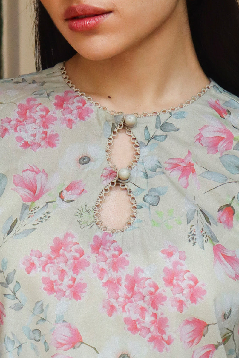 Cross Stitch | Printed Lawn | OLIVE AURA -  Cross Stitch Luxury - Original Designer Dress - House of Maryam