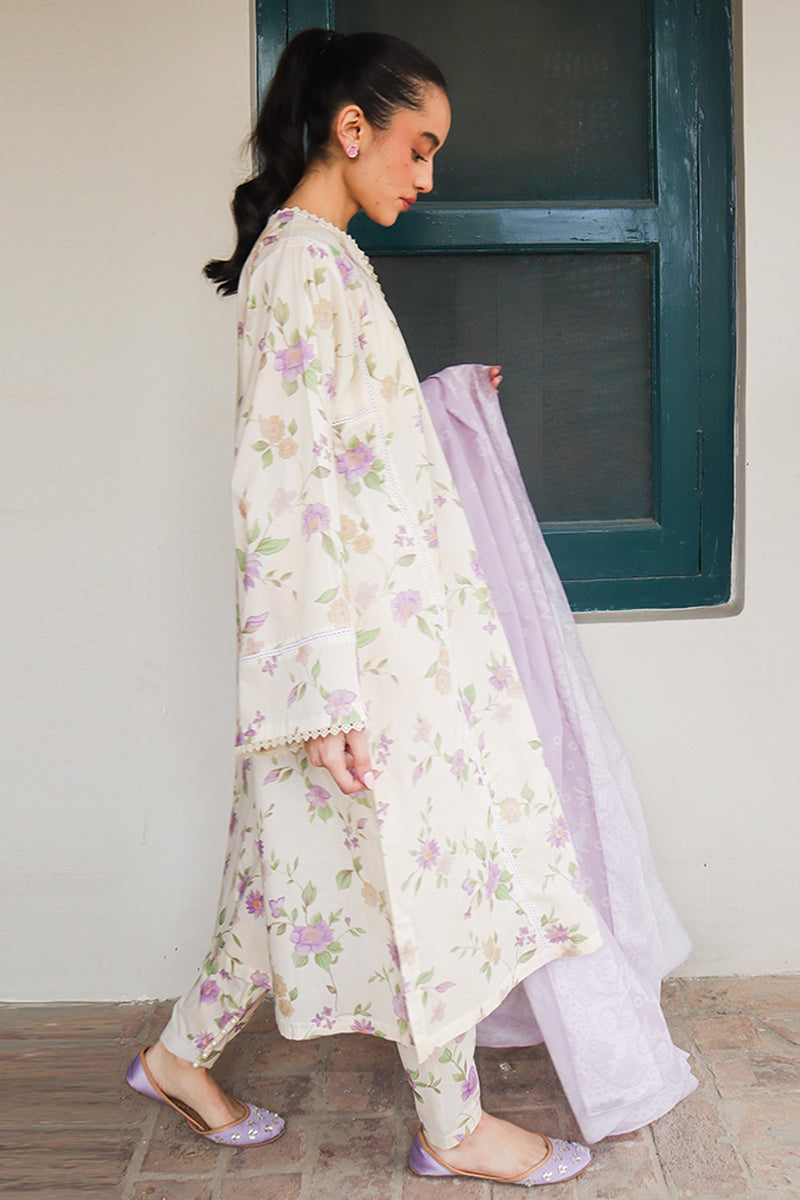 Cross Stitch | Printed Lawn | ROSEATE MUSE by Cross Stitch - House of Maryam