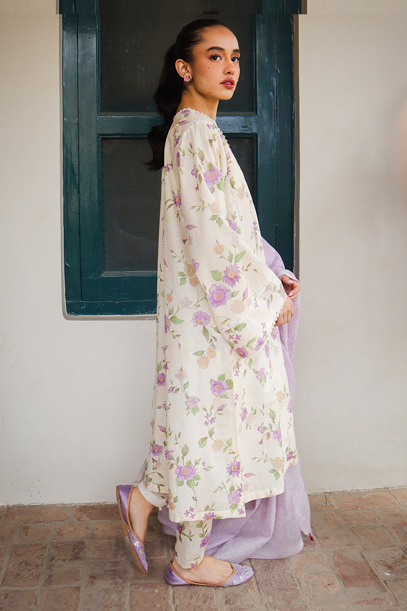 Cross Stitch | Printed Lawn | ROSEATE MUSE by Cross Stitch - House of Maryam