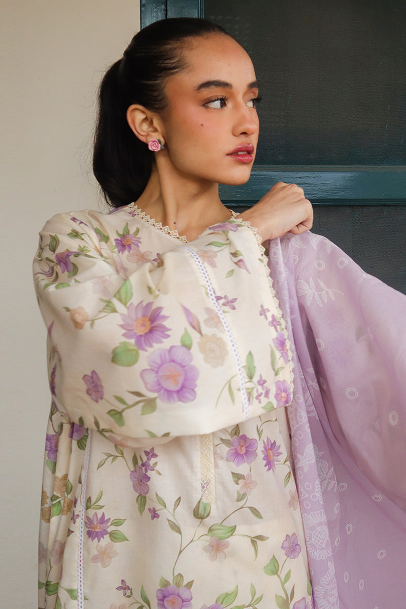 Cross Stitch | Printed Lawn | ROSEATE MUSE -  Cross Stitch Luxury - Original Designer Dress - House of Maryam