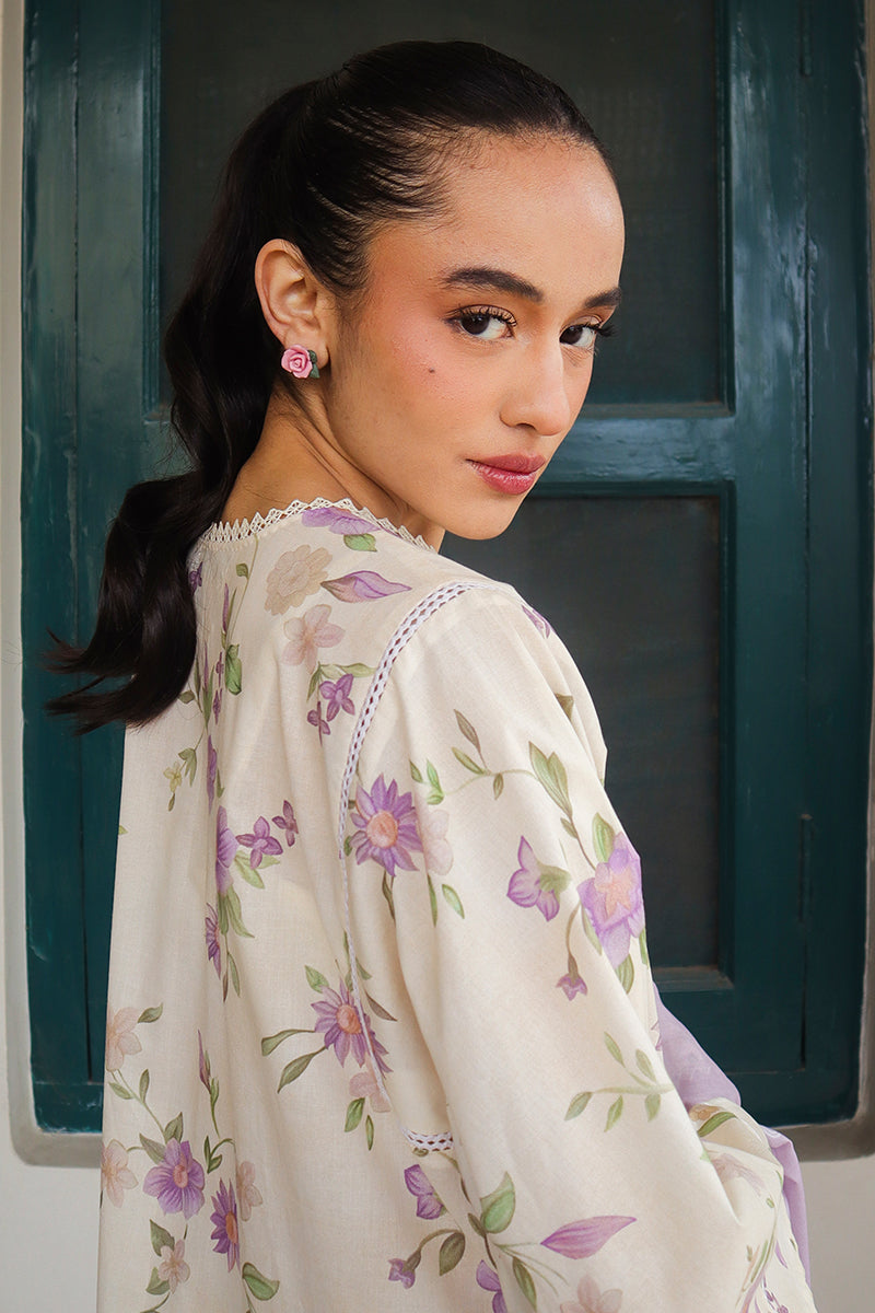 Cross Stitch | Printed Lawn | ROSEATE MUSE by Cross Stitch - House of Maryam