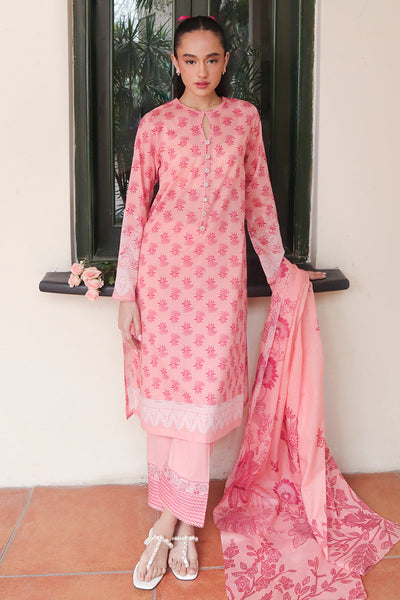 Cross Stitch | Printed Lawn | CORAL DELUXE -  Cross Stitch Luxury - Original Designer Dress - House of Maryam