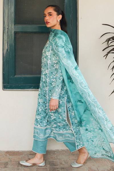 Cross Stitch | Printed Lawn | BLUE CHARM -  Cross Stitch Luxury - Original Designer Dress - House of Maryam