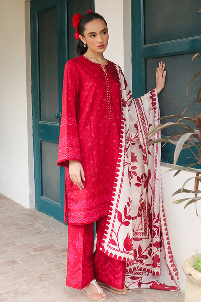 Cross Stitch | Printed Lawn | SCARLET SAGE -  Cross Stitch Luxury - Original Designer Dress - House of Maryam